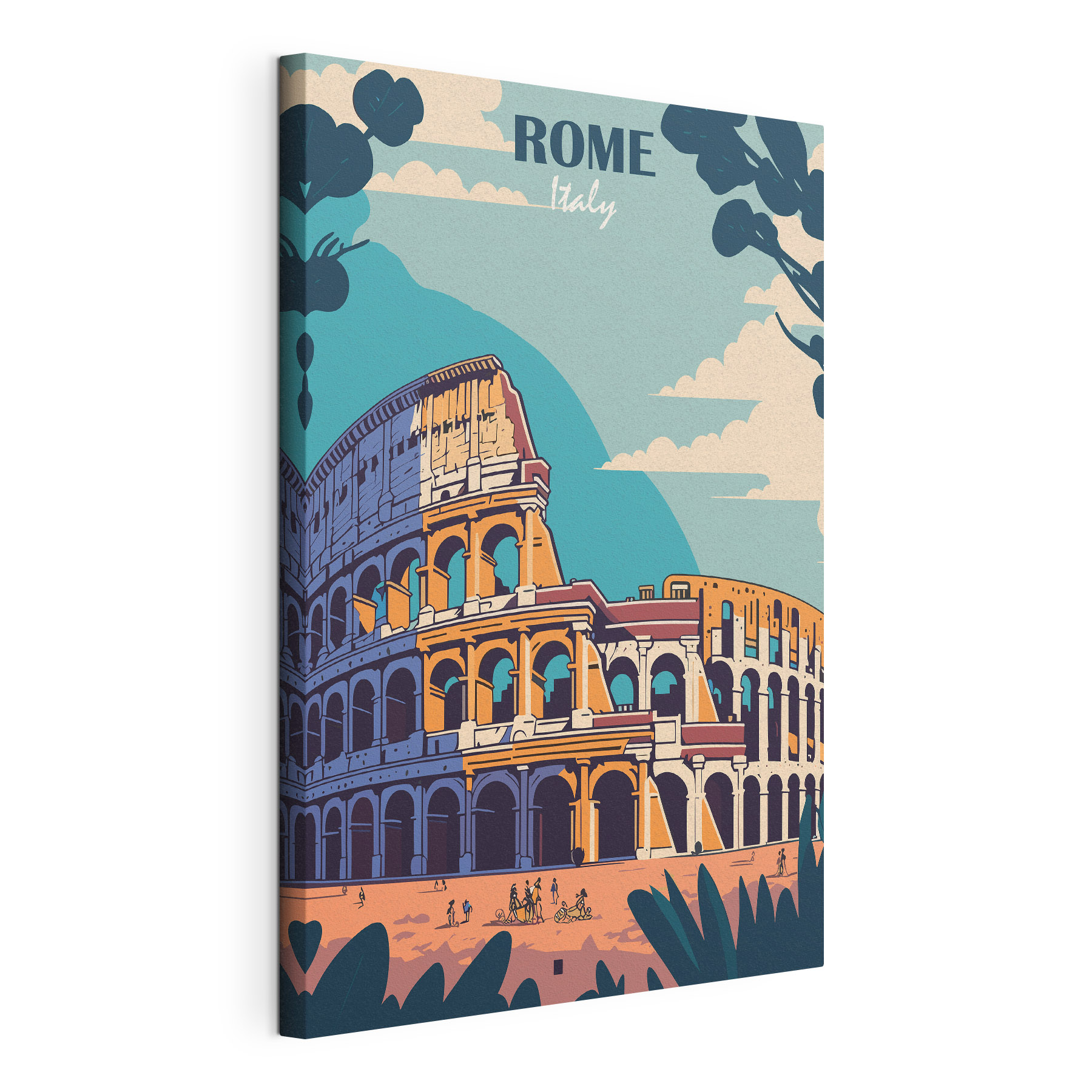 Colosseum with many arches