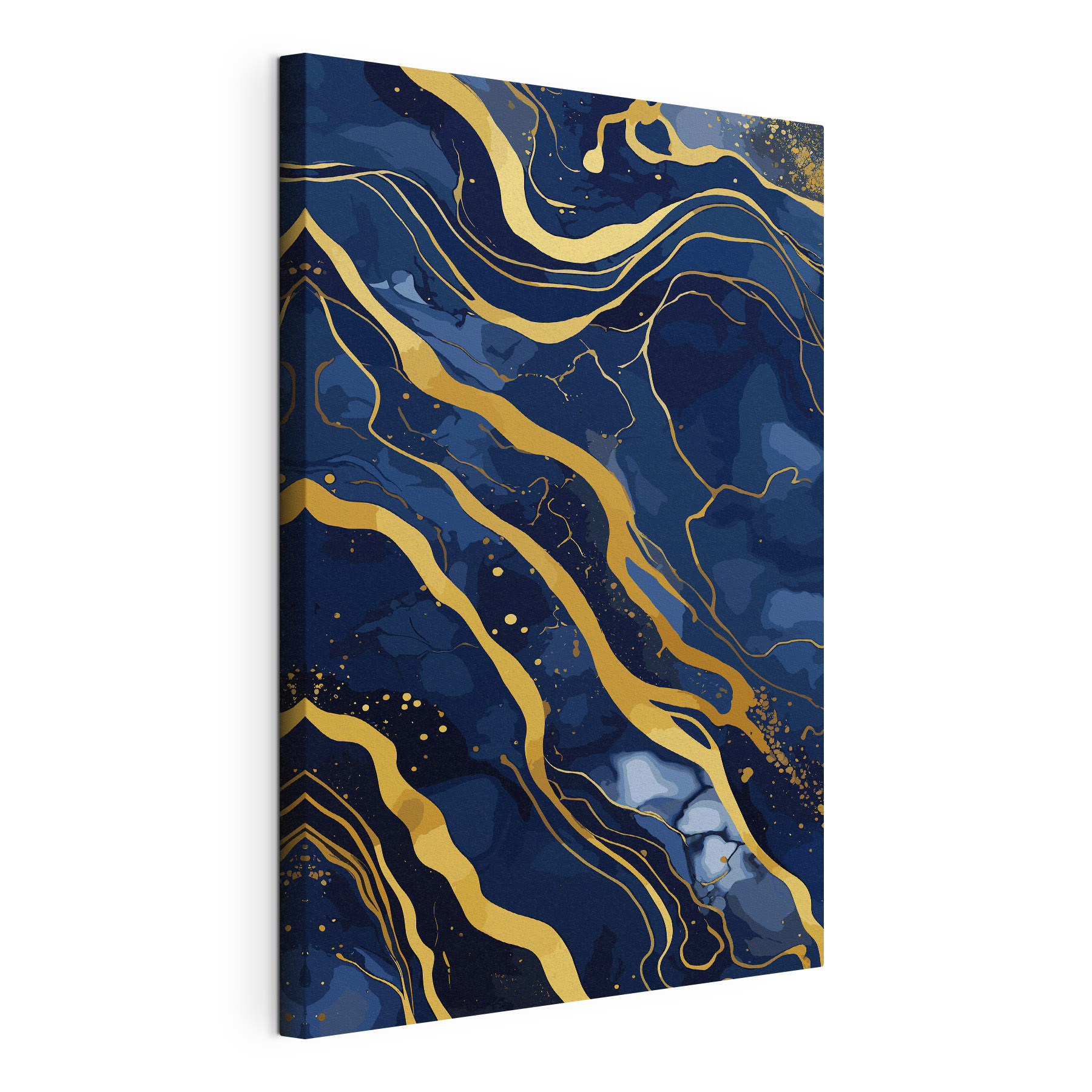 Waves of blue and amber flow Waves of blue and amber flow