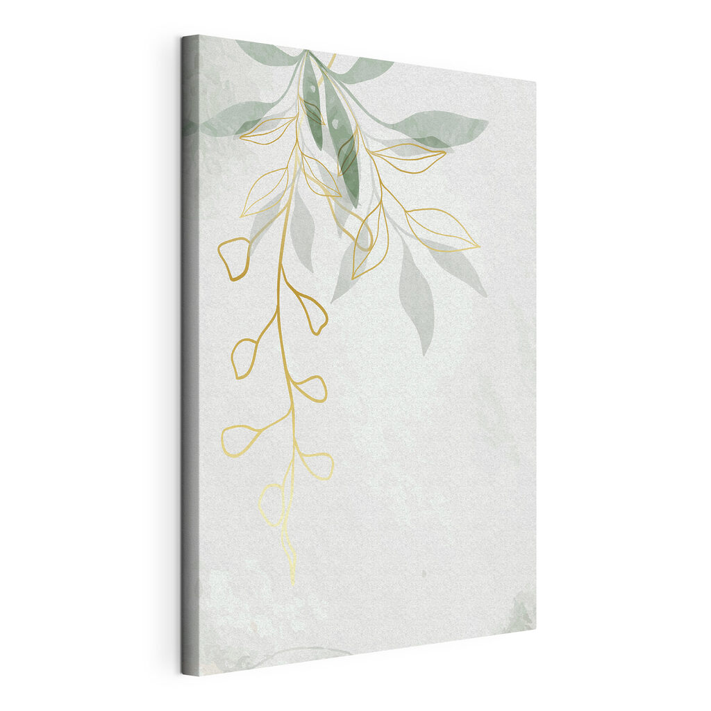 Elegant leaves in artistic harmony