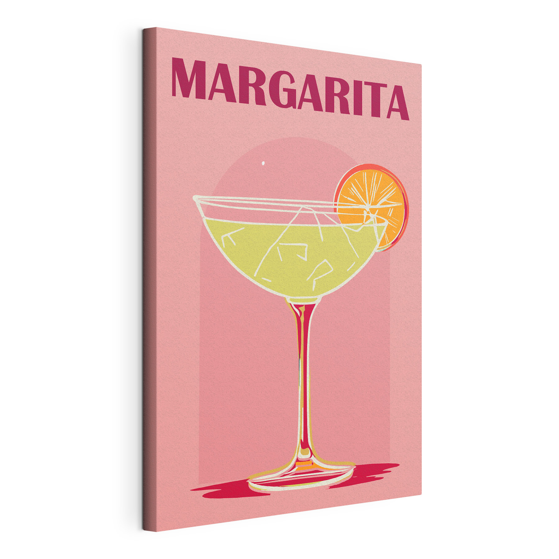 Glass with a drink and a slice of orange Glass with a drink and a slice of orange