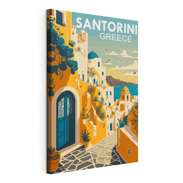 Quadri Una città colorata con una porta blu e un'altra porta blu (COD: s36376) Quadri Quadri Una città colorata con una porta blu e un'altra porta blu (COD: s36376)