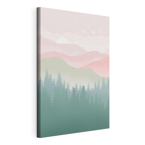 Quadri Un paesaggio con alberi e montagne (COD: s36394) Quadri Quadri Un paesaggio con alberi e montagne (COD: s36394)