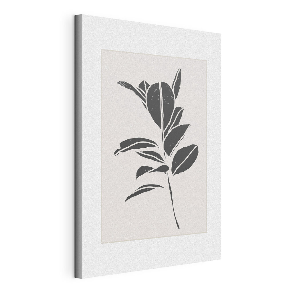 Black and white drawing of a plant Black and white drawing of a plant