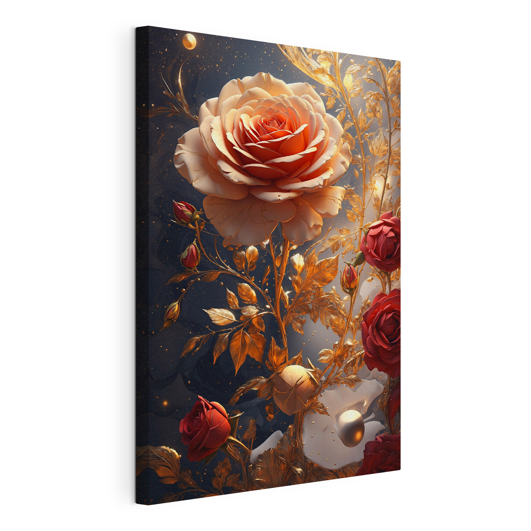 Beautiful roses surrounded by elegant foliage