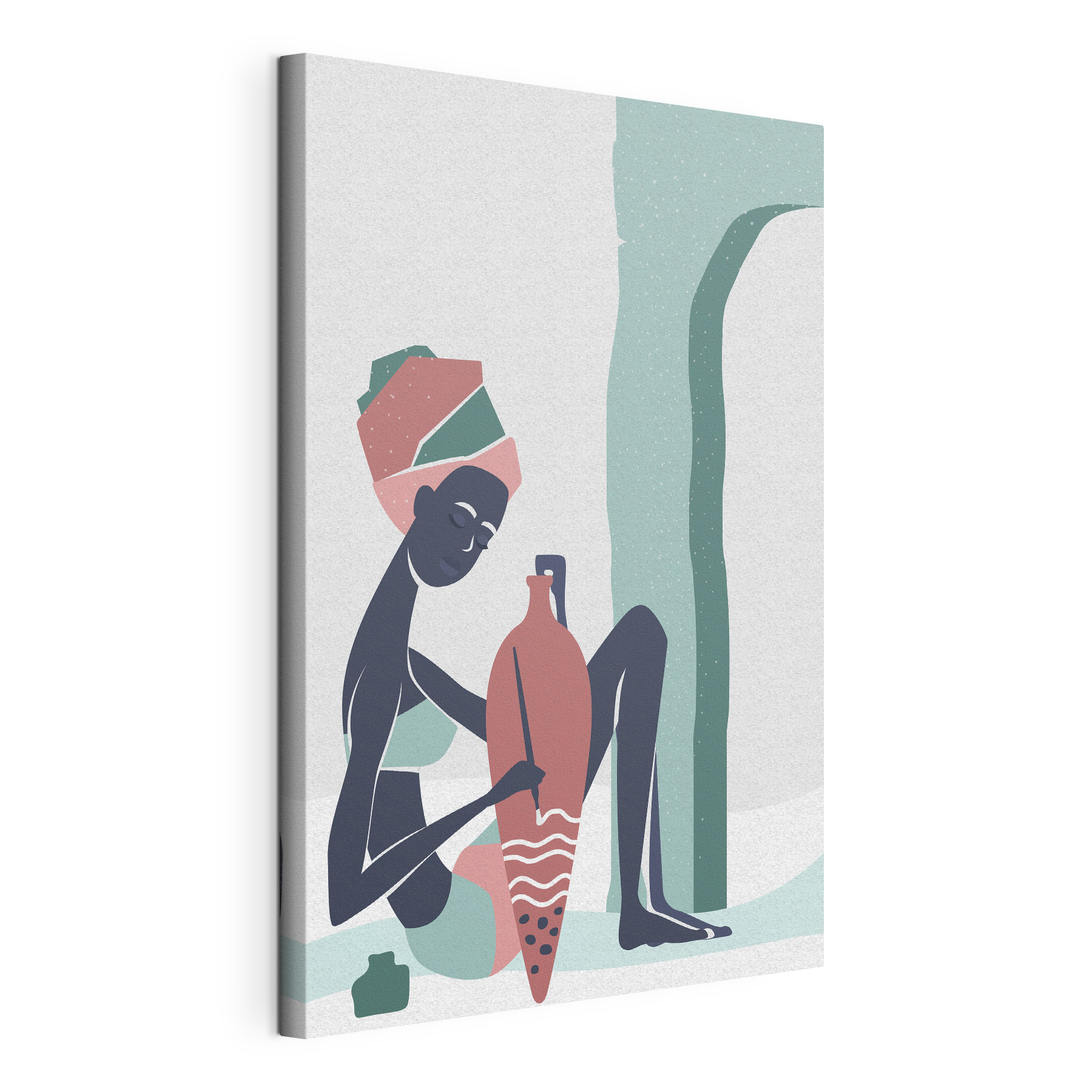Woman sitting on a chair