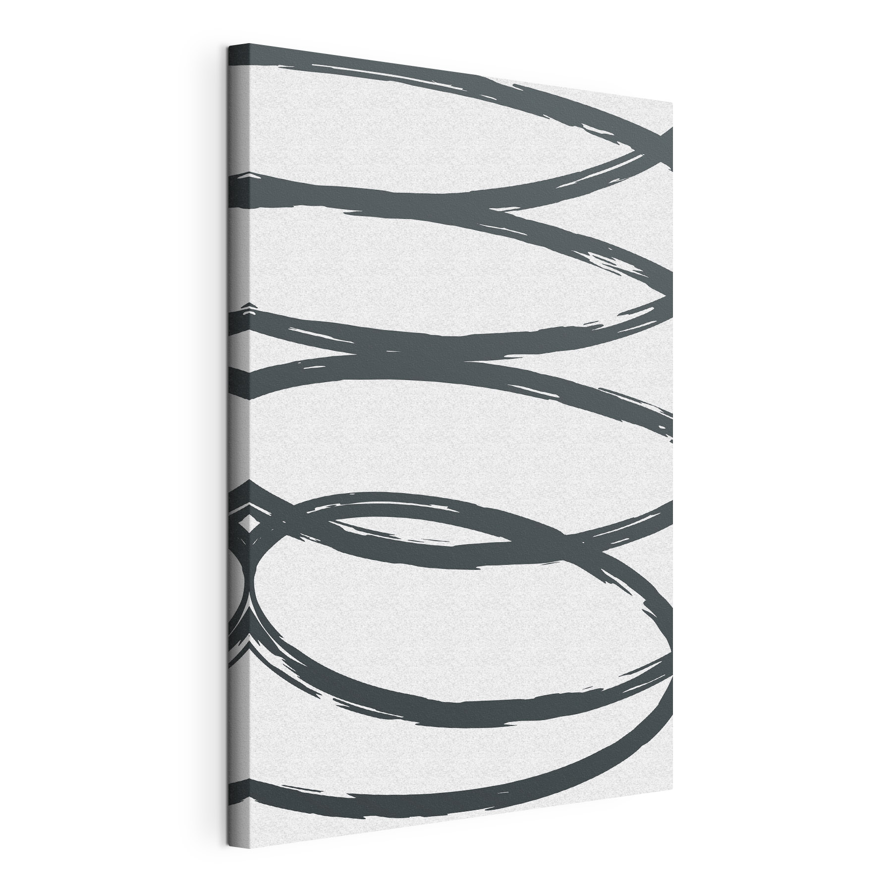 Black and white spirals