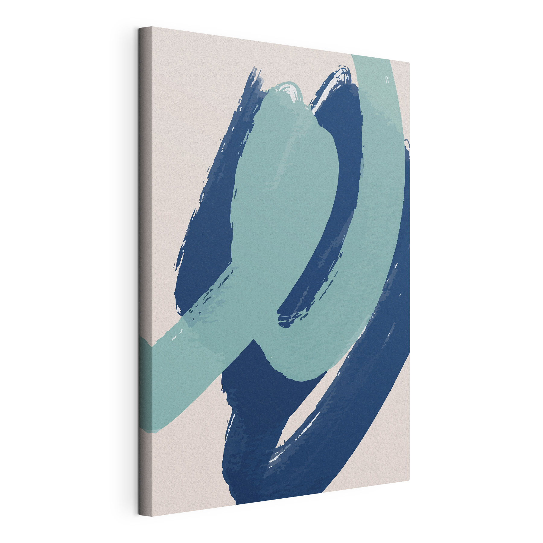 Blue and white brushstrokes Blue and white brushstrokes