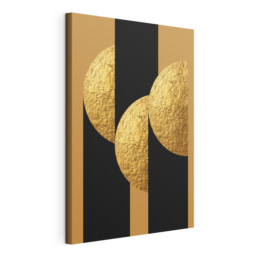 Geometric shapes create striking contrast