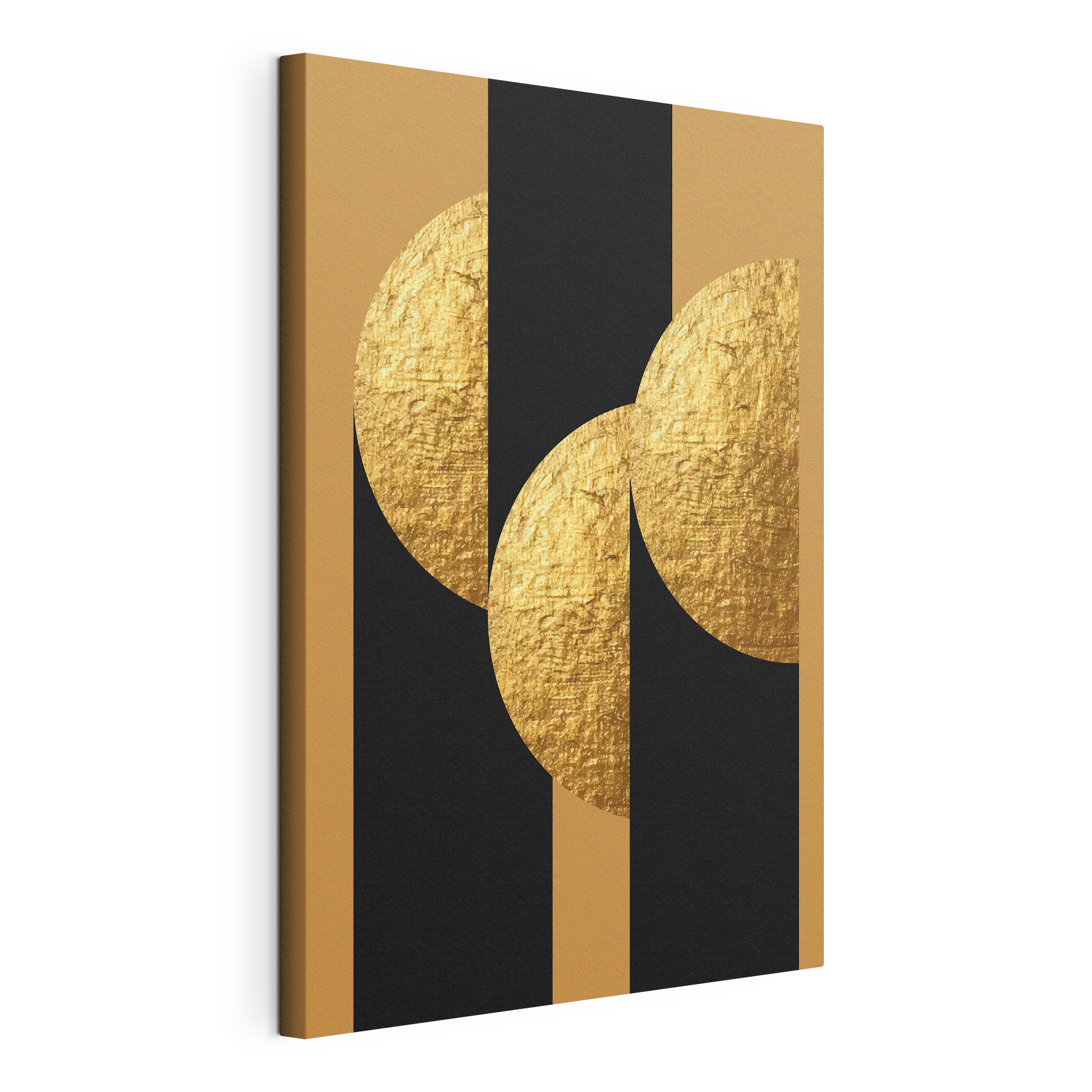 Geometric shapes create striking contrast