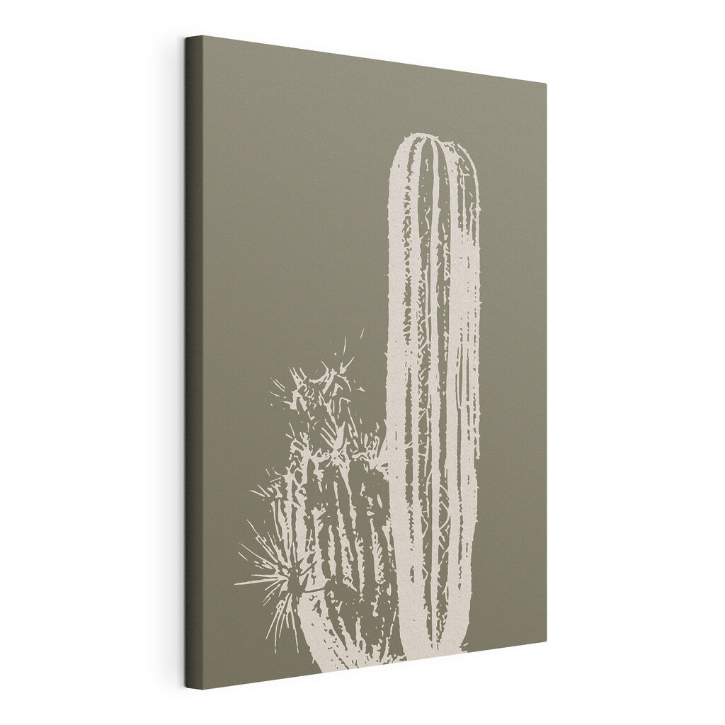 White cactus with a brown background White cactus with a brown background