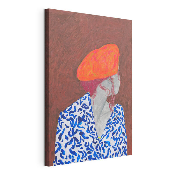 Quadri Un dipinto raffigurante una donna con un cappello (COD: s36553) Quadri Quadri Un dipinto raffigurante una donna con un cappello (COD: s36553)