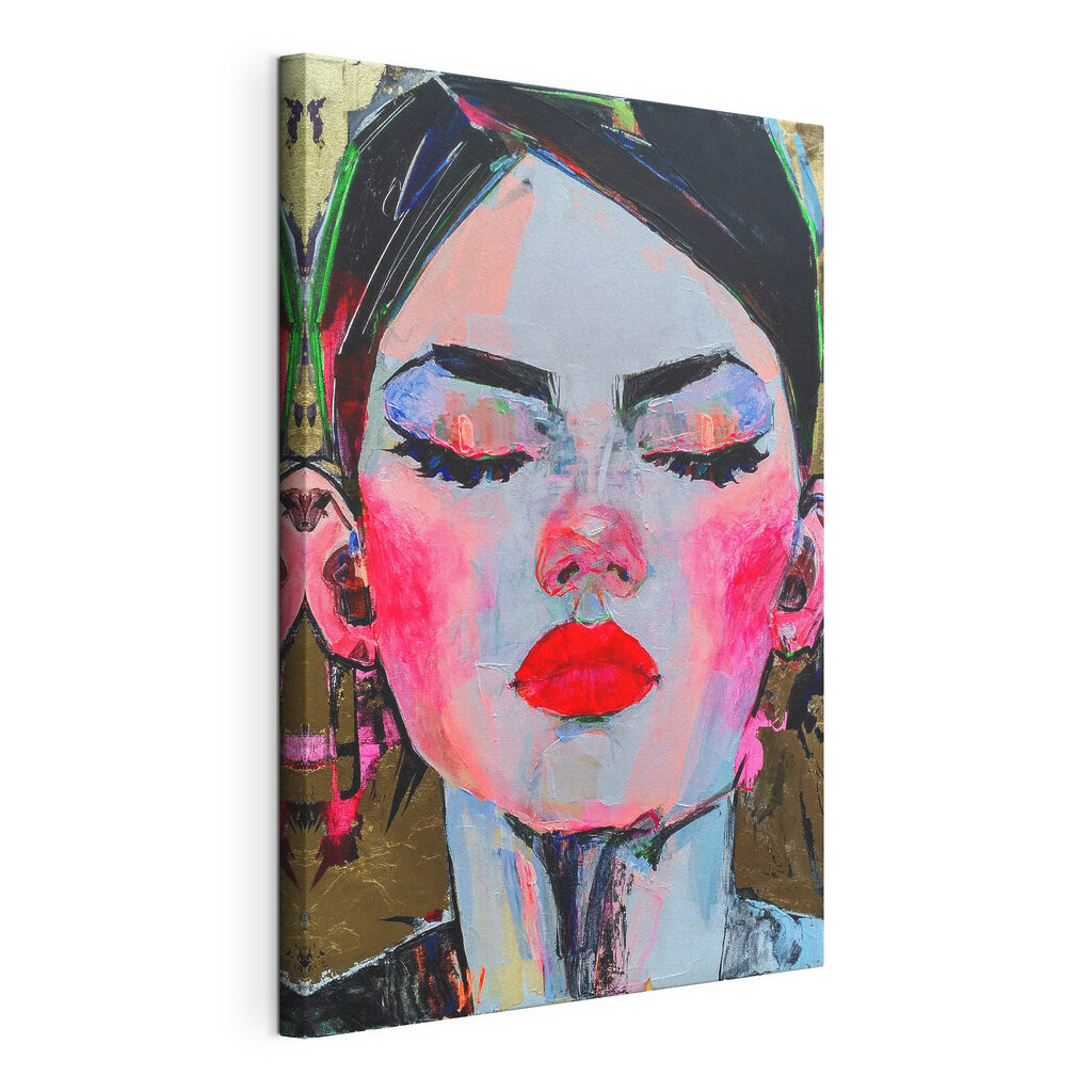Vibrant portrait with bold colors Vibrant portrait with bold colors
