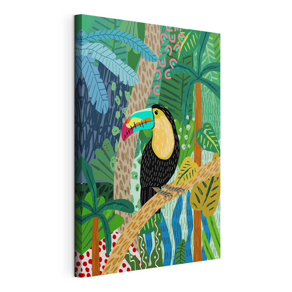 A bird sitting on a tree branch
