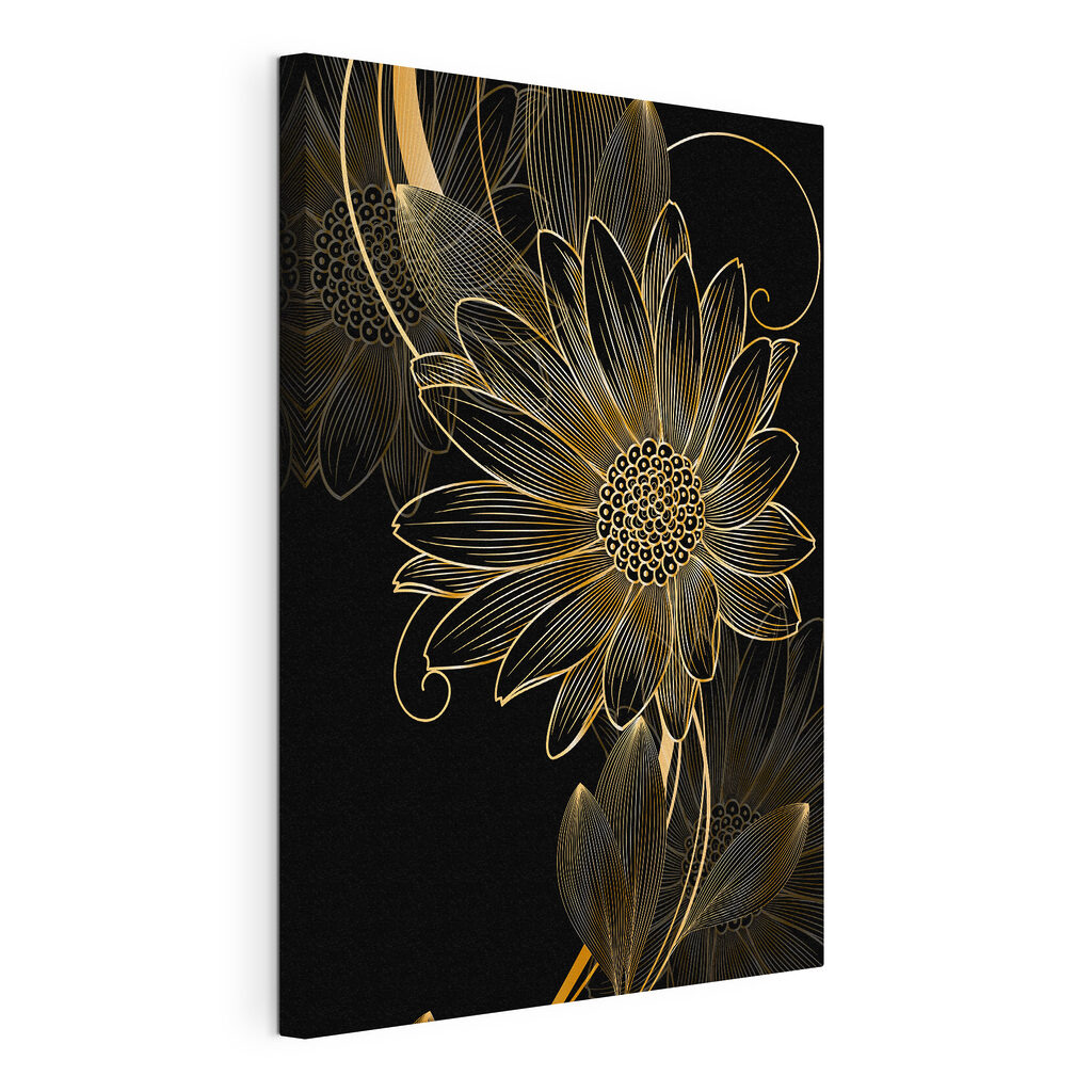 Elegant floral line art design Elegant floral line art design