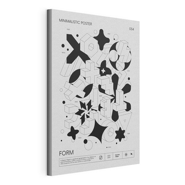 Quadri Una grafica in bianco e nero (COD: s36613) Quadri Quadri Una grafica in bianco e nero (COD: s36613)