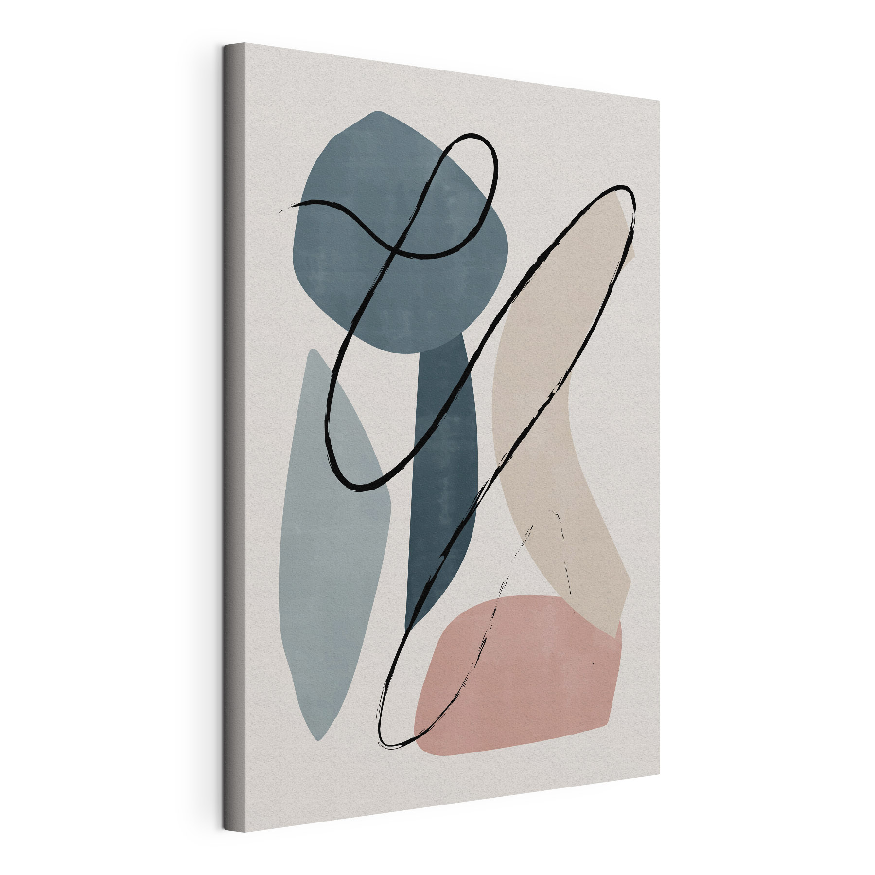 A art piece with different shapes and colors