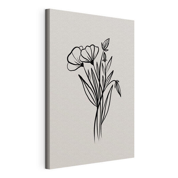 Quadri Quadri Un disegno di fiori e foglie (COD: s36714)