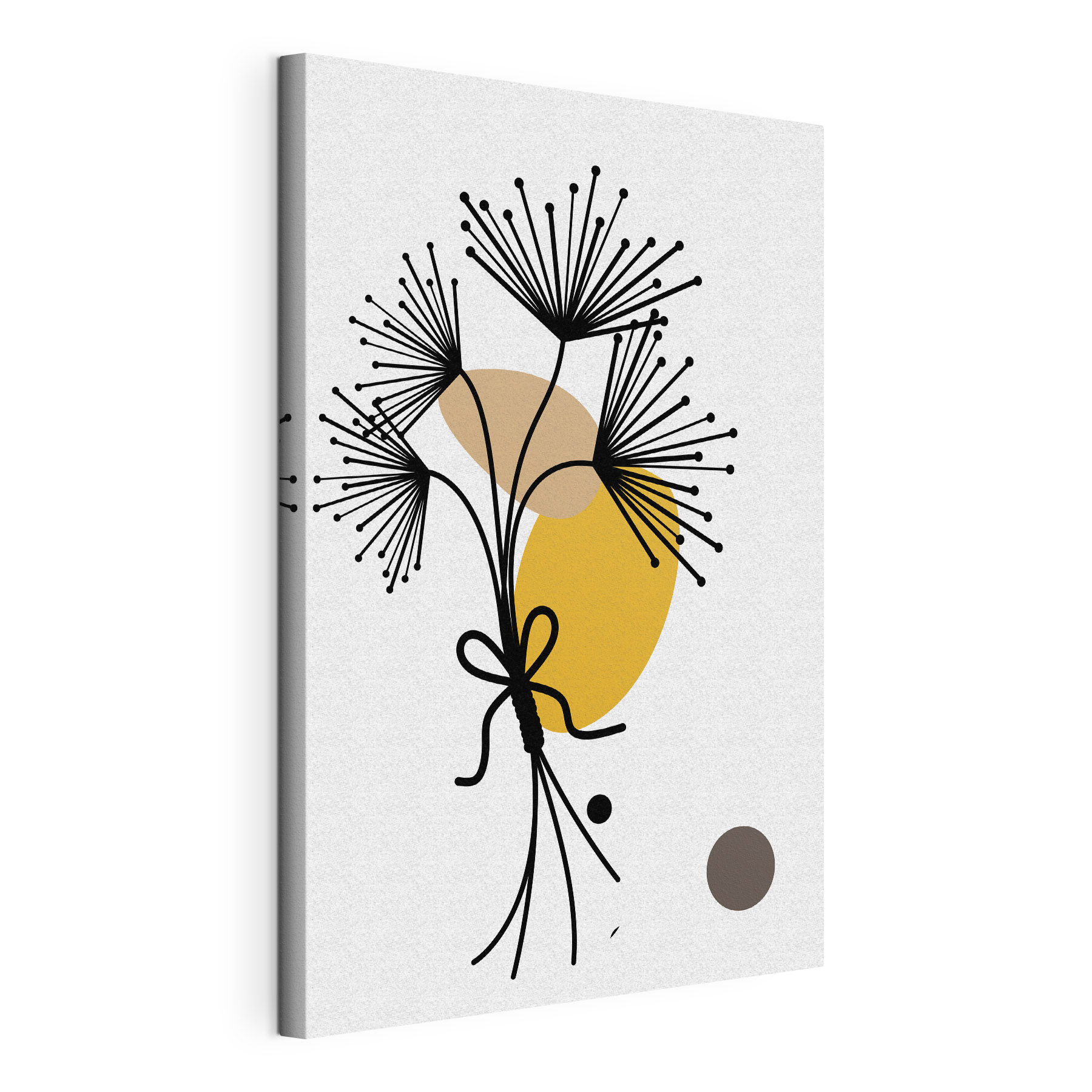 A black and yellow flower