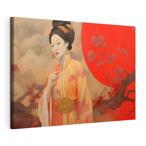 Una donna in kimono Quadri Una donna in kimono
