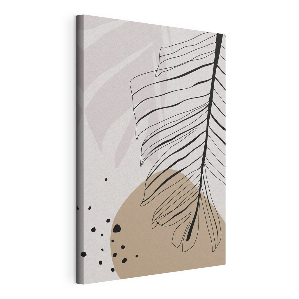Elegant abstract leaves and shapes