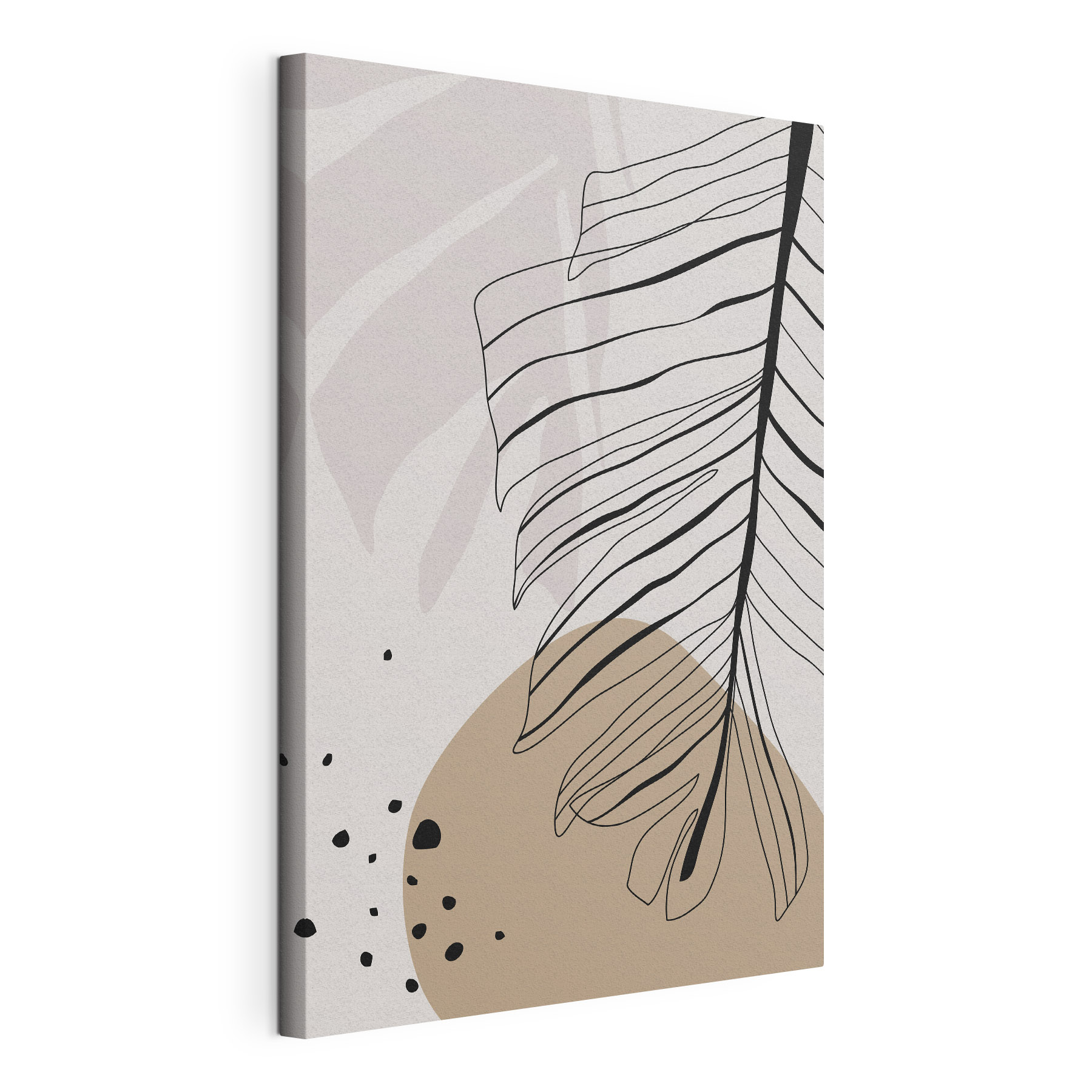 Elegant abstract leaves and shapes