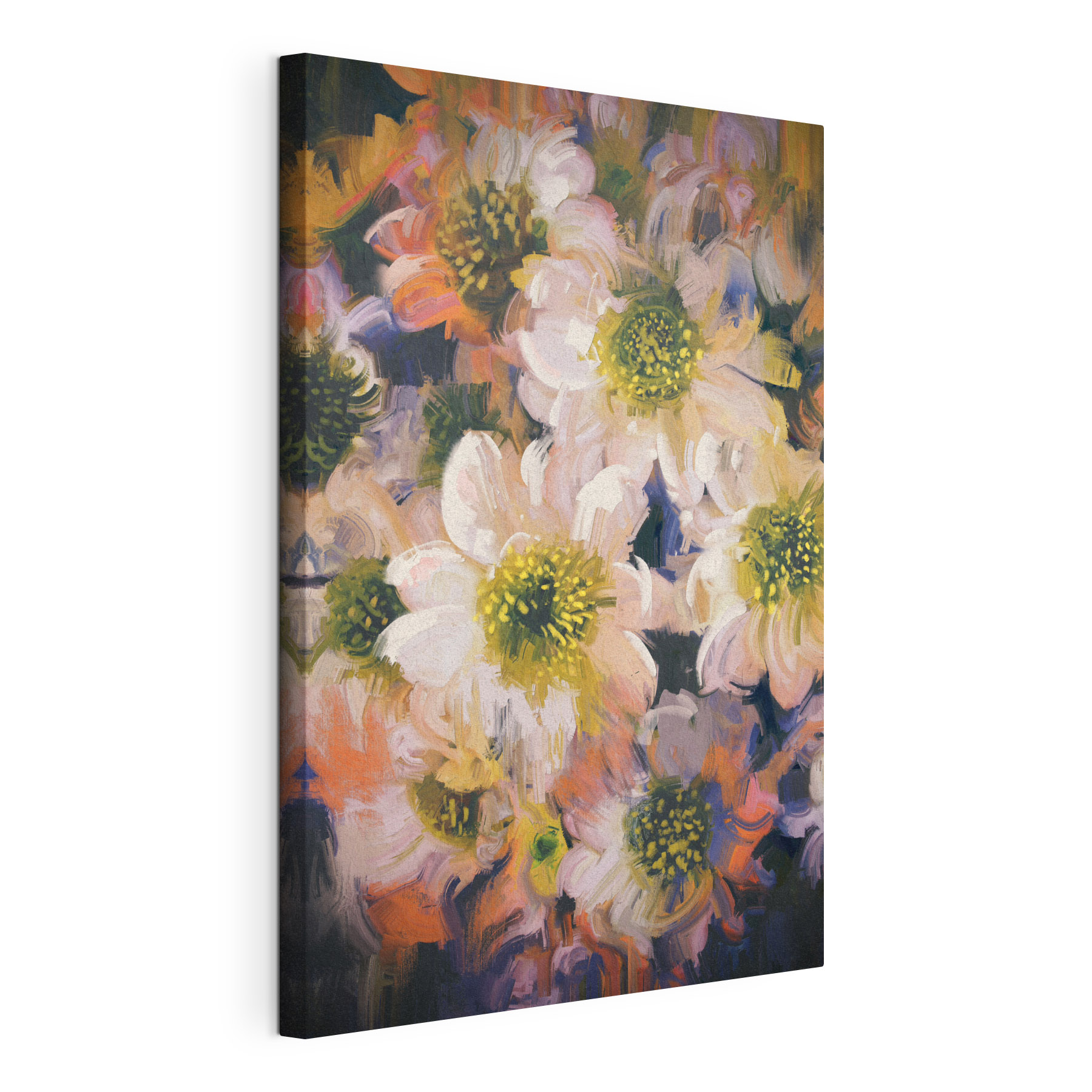 Colorful blooms in soft brushstrokes Colorful blooms in soft brushstrokes