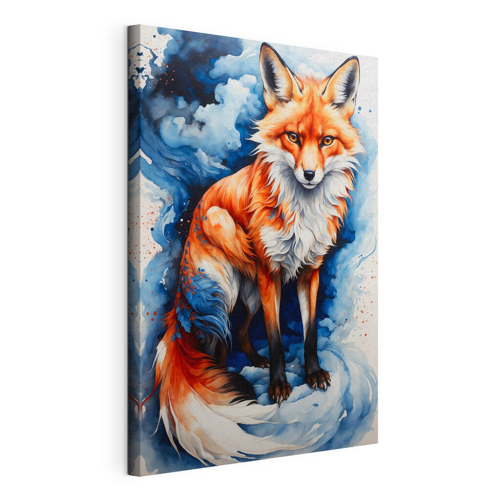 A painting of a fox A painting of a fox