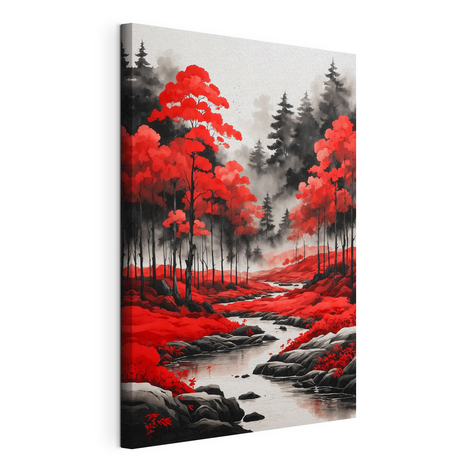 A river running through a forest A river running through a forest