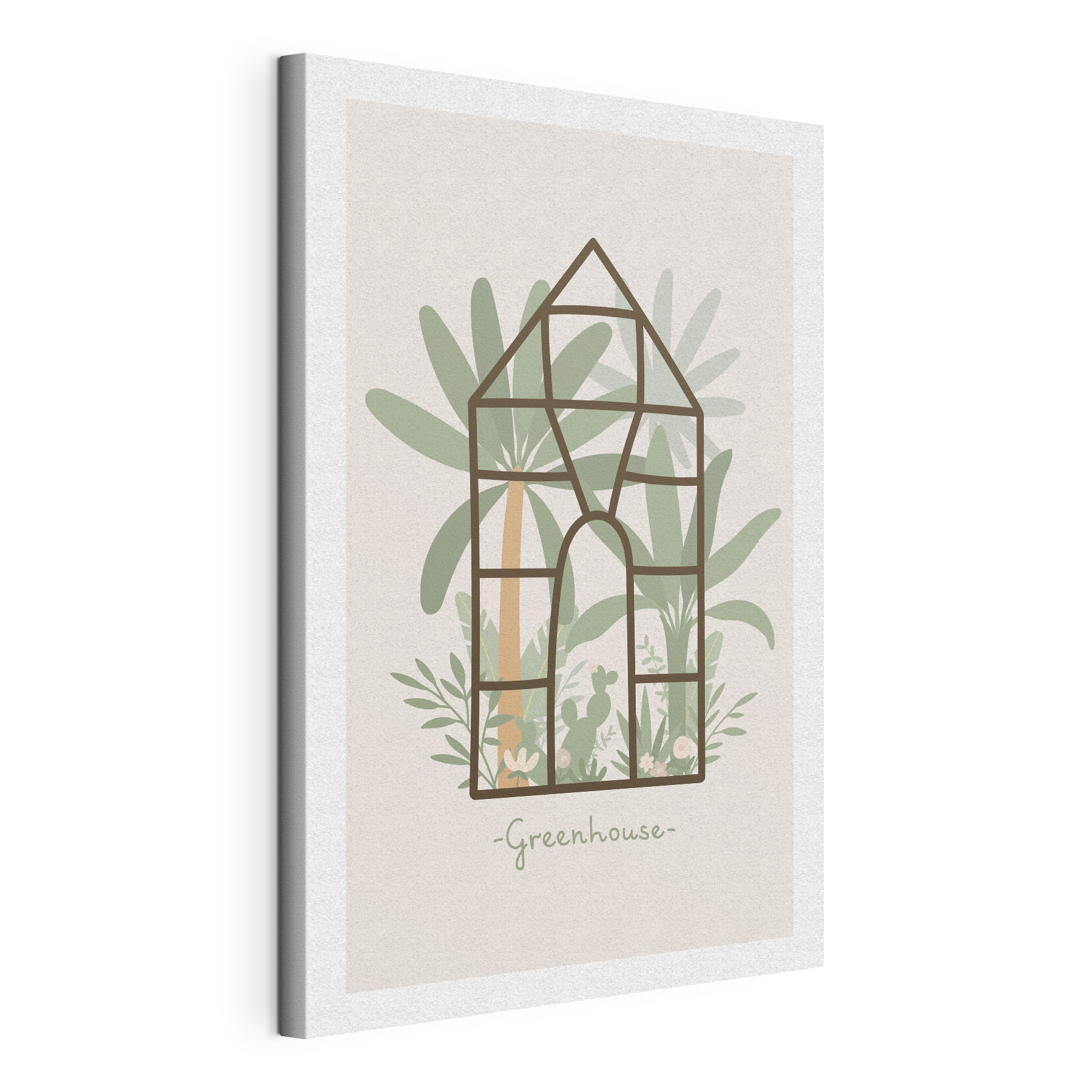 A green house with plants inside A green house with plants inside