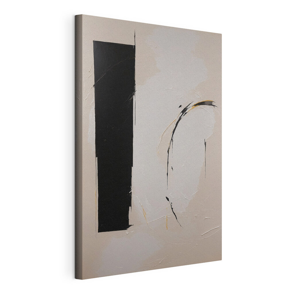 A black and white rectangular object with yellow lines A black and white rectangular object with yellow lines