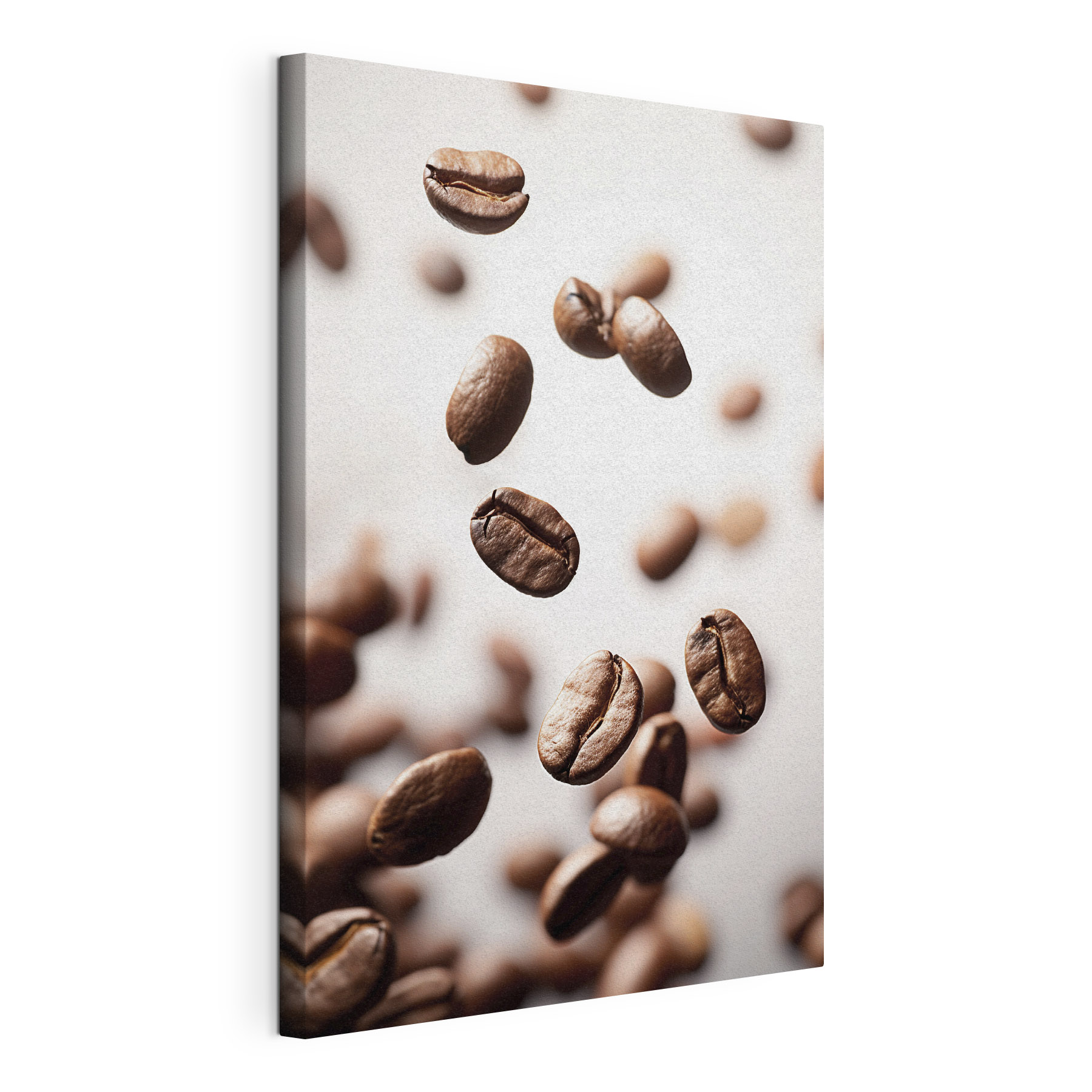 Coffee beans falling in the air Coffee beans falling in the air