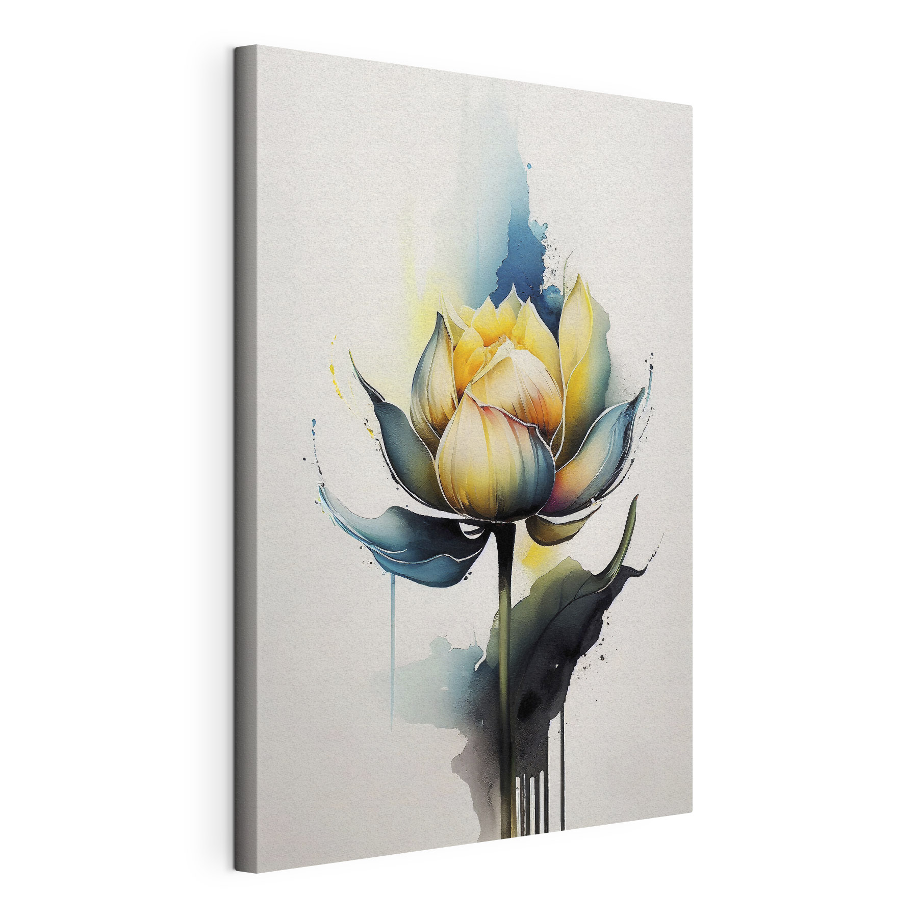 A painting of a flower A painting of a flower