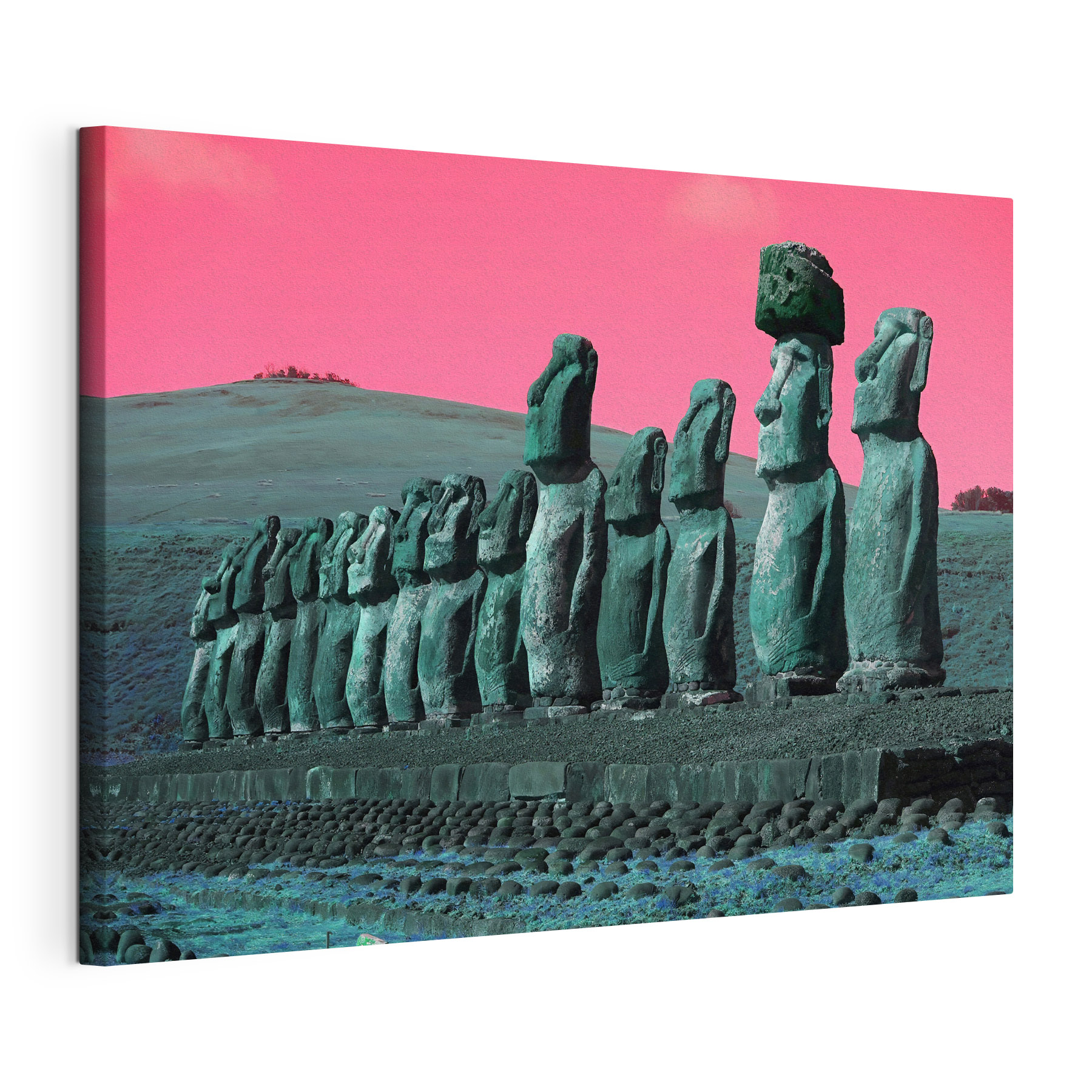 Group of statues in a row