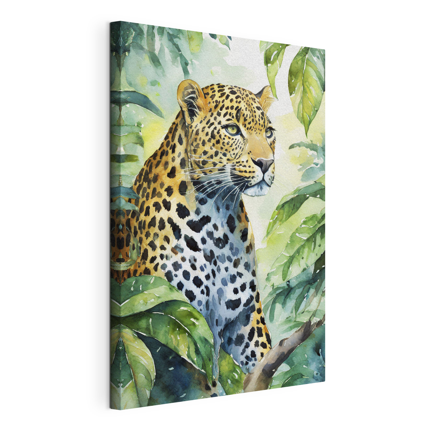 A watercolor painting of a leopard A watercolor painting of a leopard
