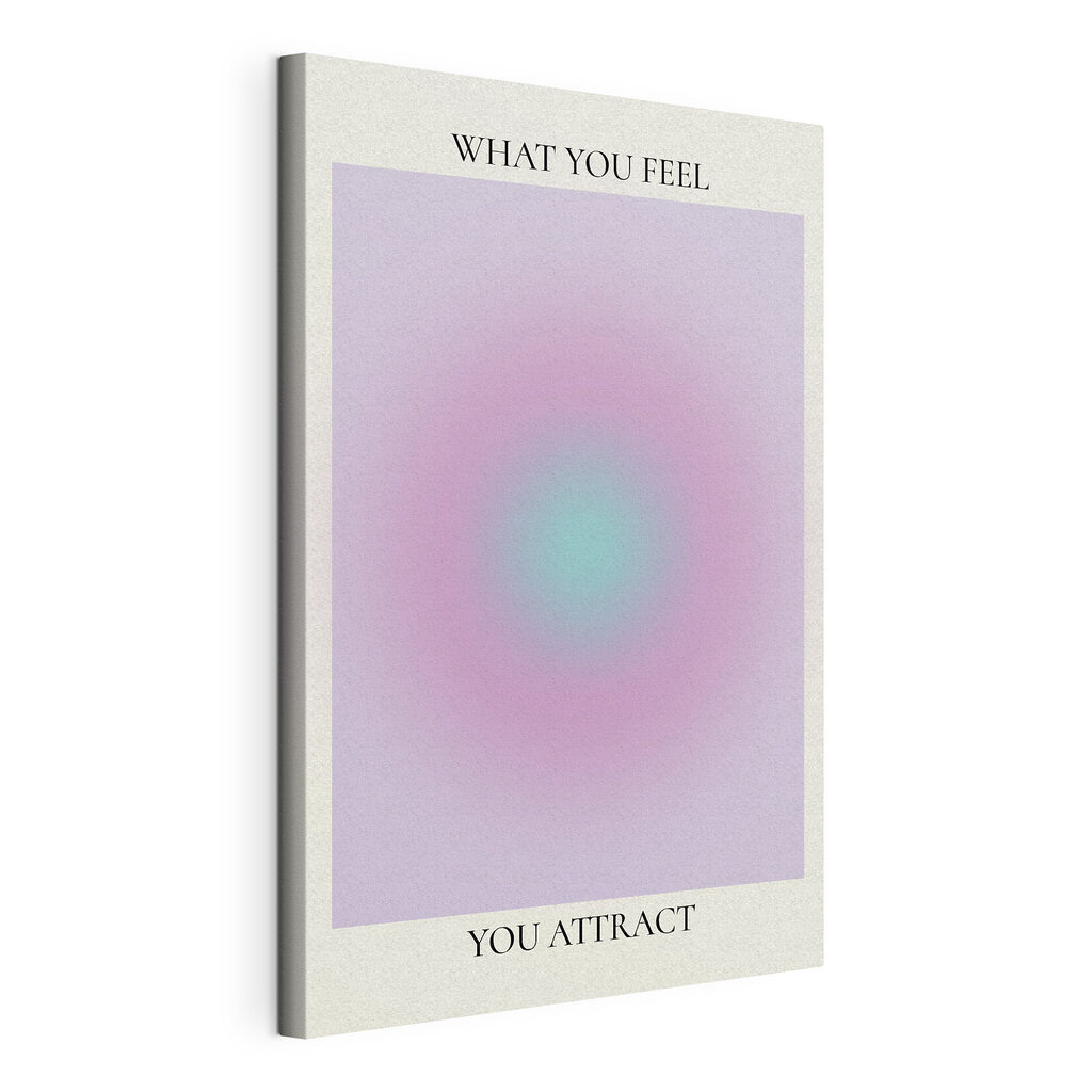 A blurry image of a pink and blue circle