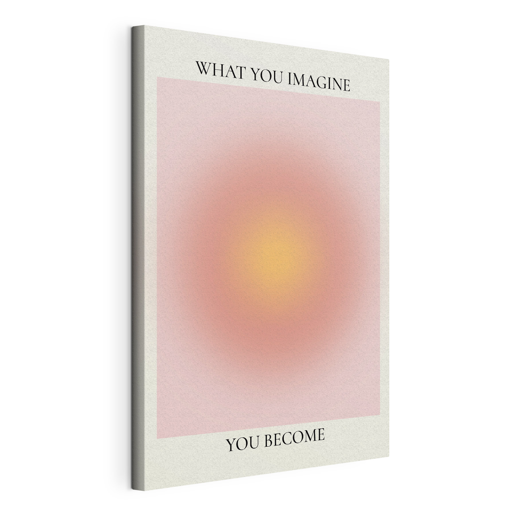 A pink and yellow circle A pink and yellow circle