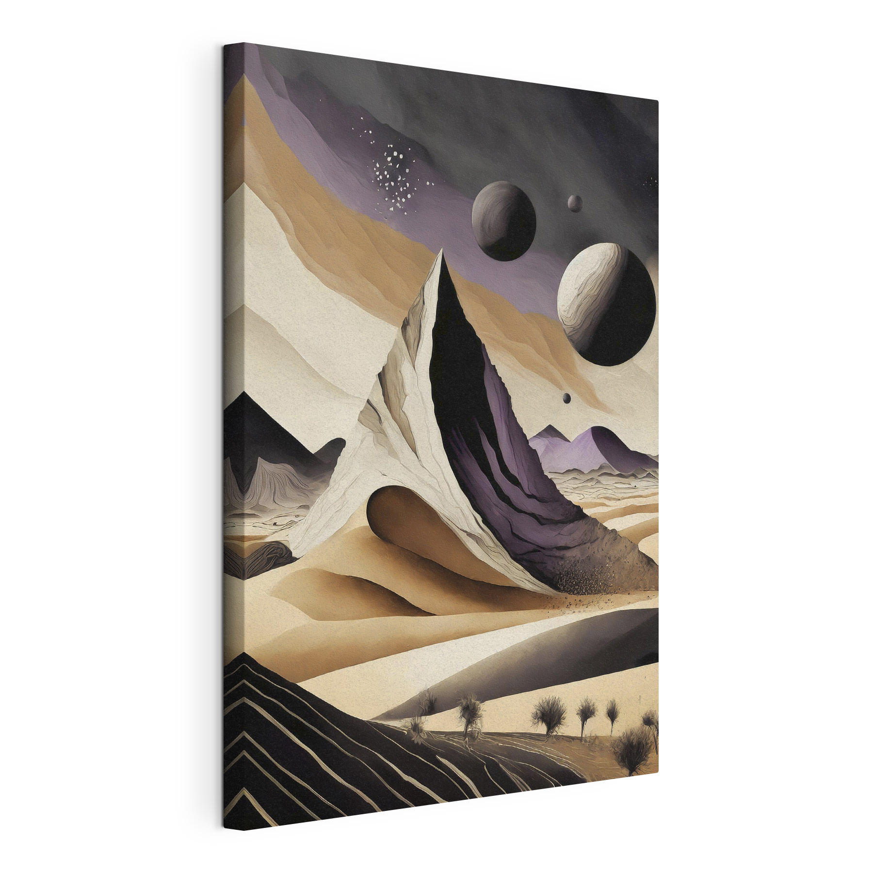 A mountain in a desert