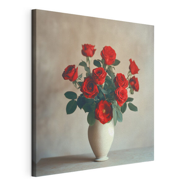 Quadri Un vaso con rose rosse (COD: s37376) Quadri Quadri Un vaso con rose rosse (COD: s37376)