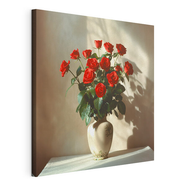 Quadri Un vaso con rose rosse (COD: s37378) Quadri Quadri Un vaso con rose rosse (COD: s37378)
