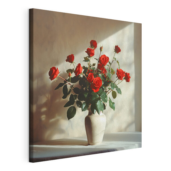 Quadri Un vaso con rose rosse (COD: s37379) Quadri Quadri Un vaso con rose rosse (COD: s37379)