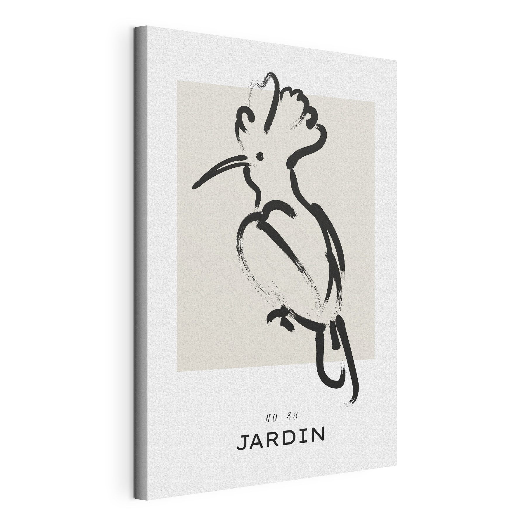 A black and white drawing of a bird A black and white drawing of a bird