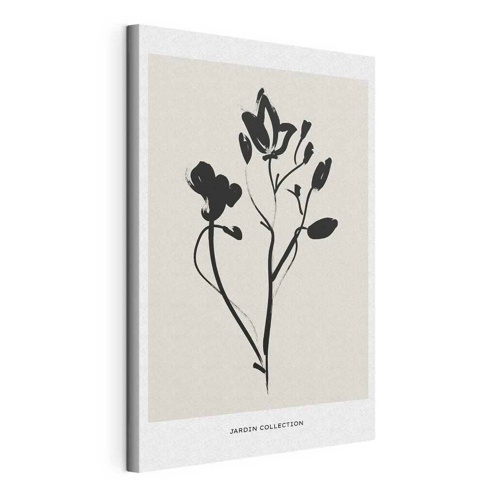 A black and white drawing of flowers A black and white drawing of flowers