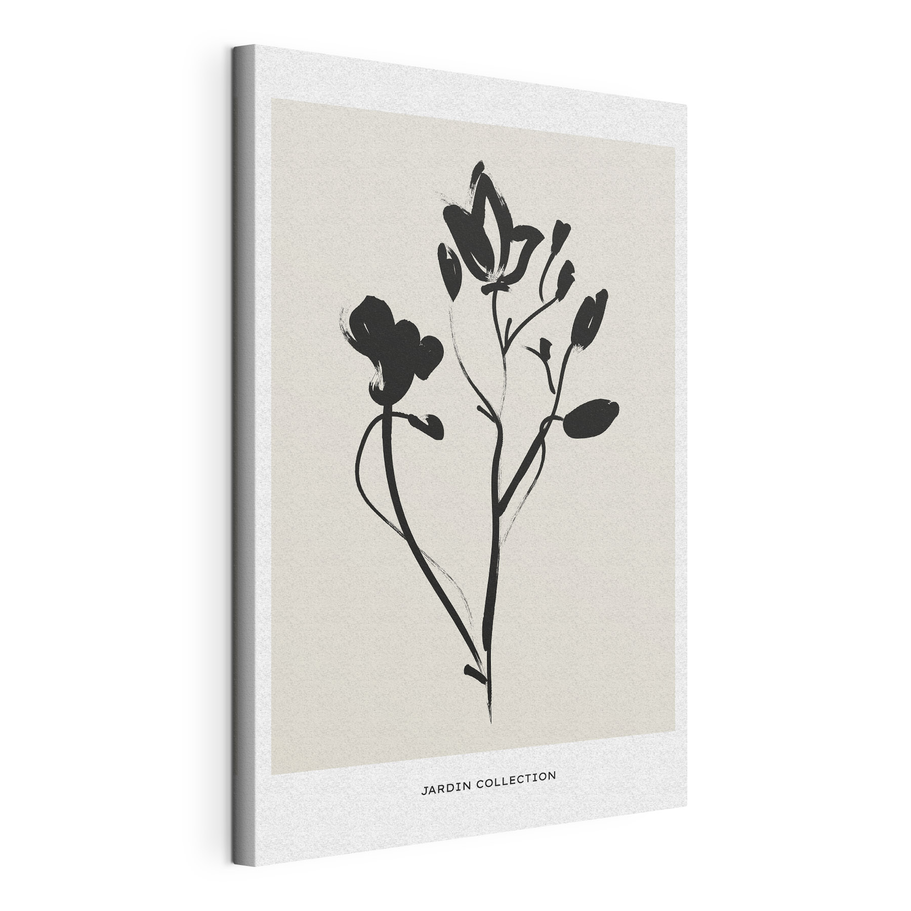 A black and white drawing of flowers A black and white drawing of flowers