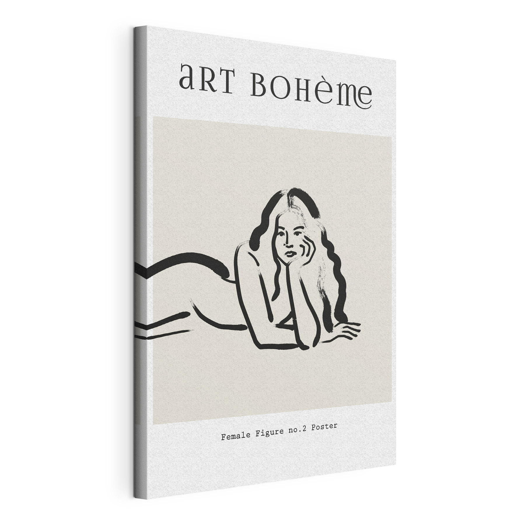 A drawing of a woman lying on her stomach A drawing of a woman lying on her stomach
