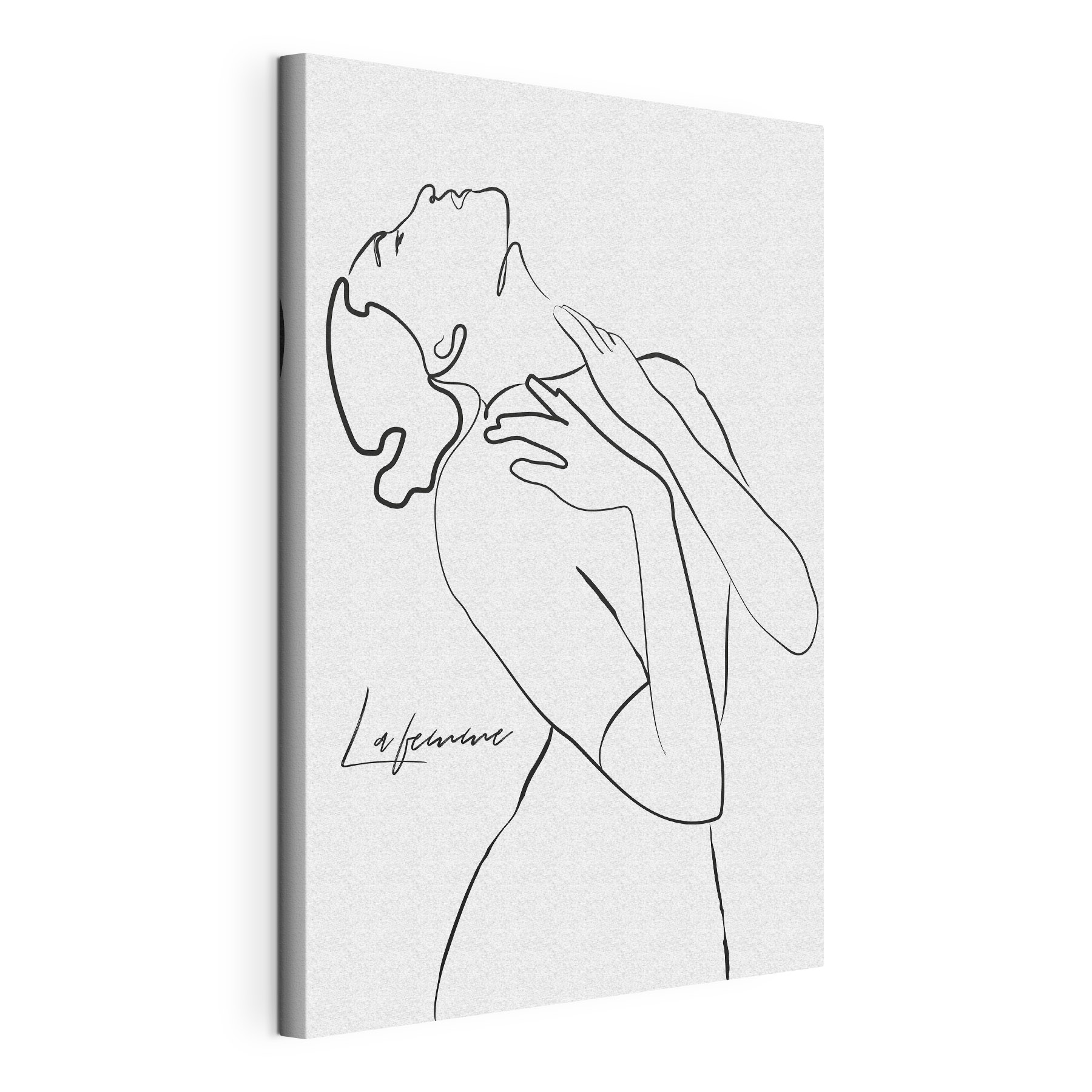 A drawing of a woman
