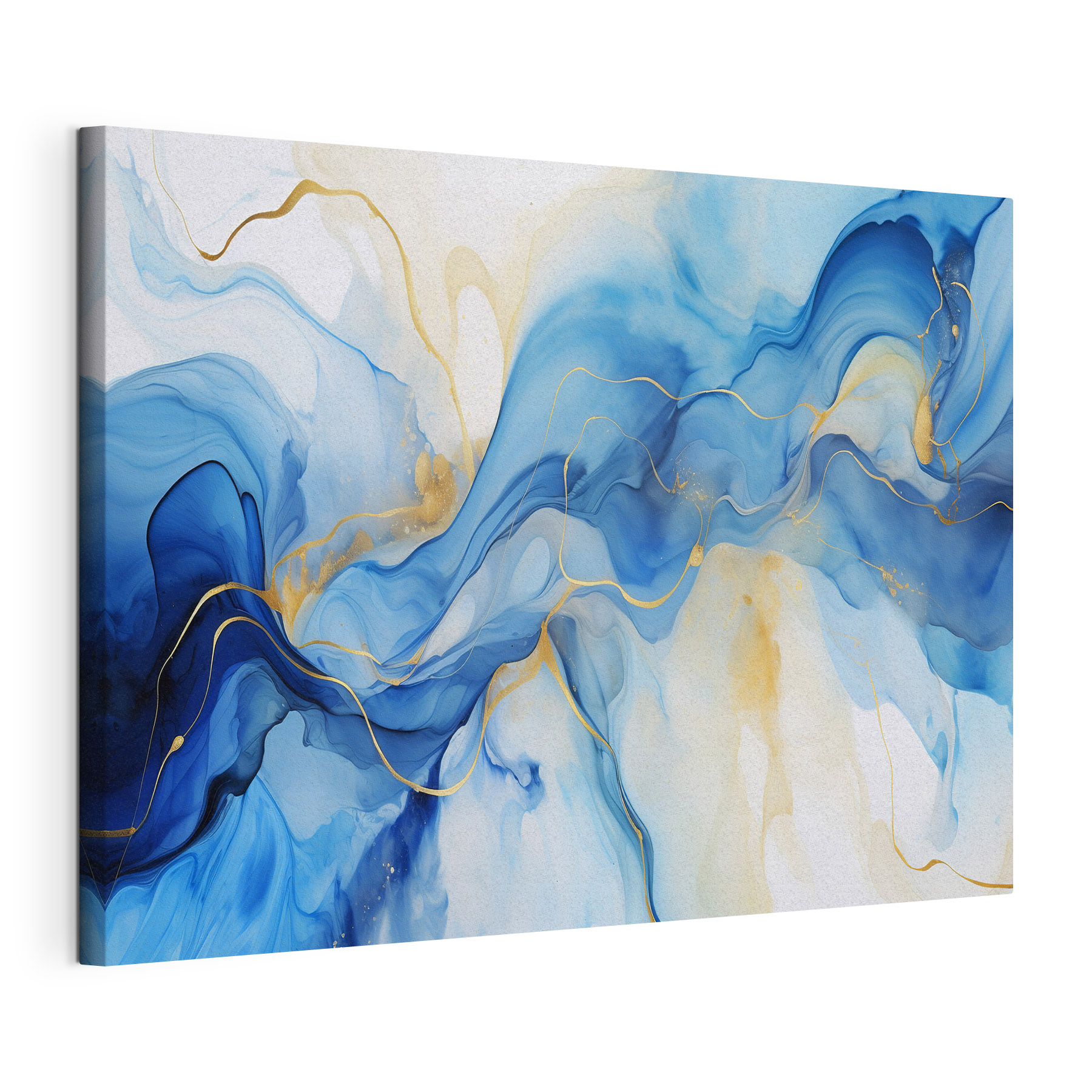 Blue Waves and Flowing Lines Blue Waves and Flowing Lines