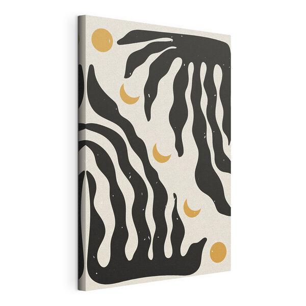 Quadri Un motivo in bianco e nero con una luna (COD: s37523) Quadri Quadri Un motivo in bianco e nero con una luna (COD: s37523)