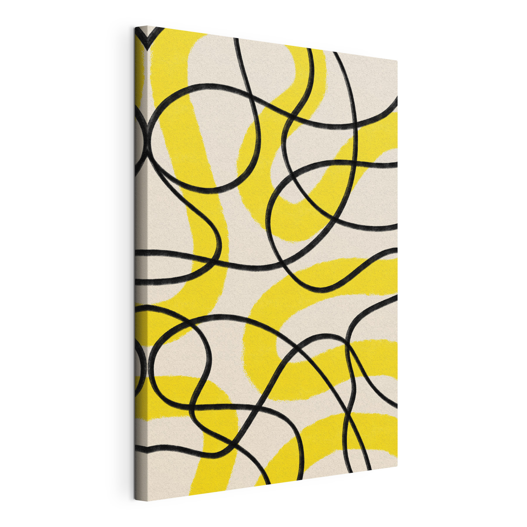 A yellow and black lines A yellow and black lines