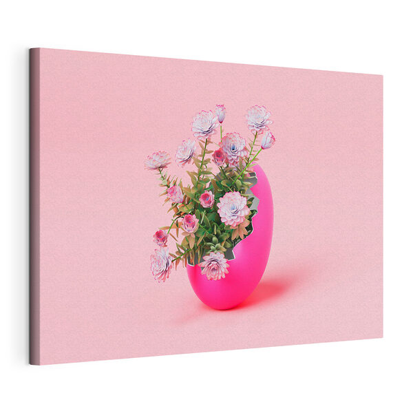Quadri Un uovo rosa con dei fiori all'interno (COD: s37756) Quadri Quadri Un uovo rosa con dei fiori all'interno (COD: s37756)