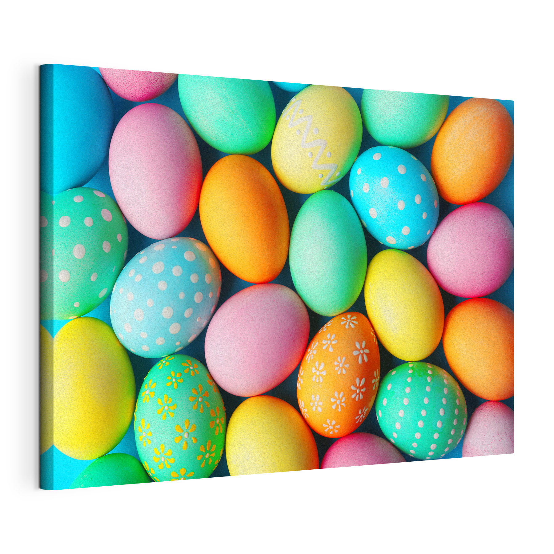 A group of colorful eggs A group of colorful eggs